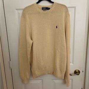 Ralph Lauren Men's Beige Crewneck Sweater